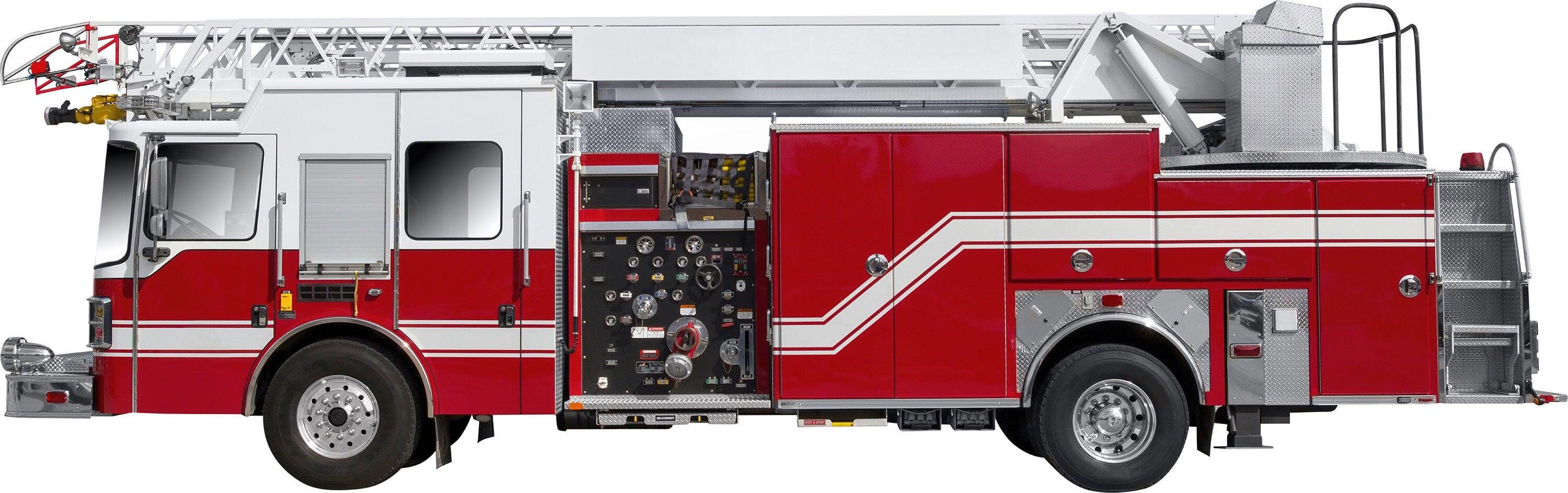Ladder Fire Truck, Fire Engine, Wall Decal Sticker