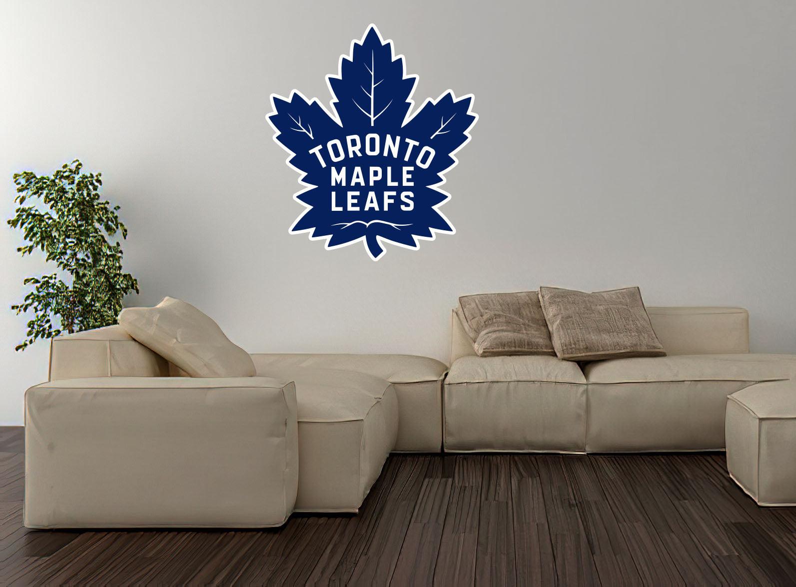 CoolWalls.ca Sports Copy of Maple Leafs Vintage Logo, Peel and Stick wall Decal. Peel-N-Stick, Removable