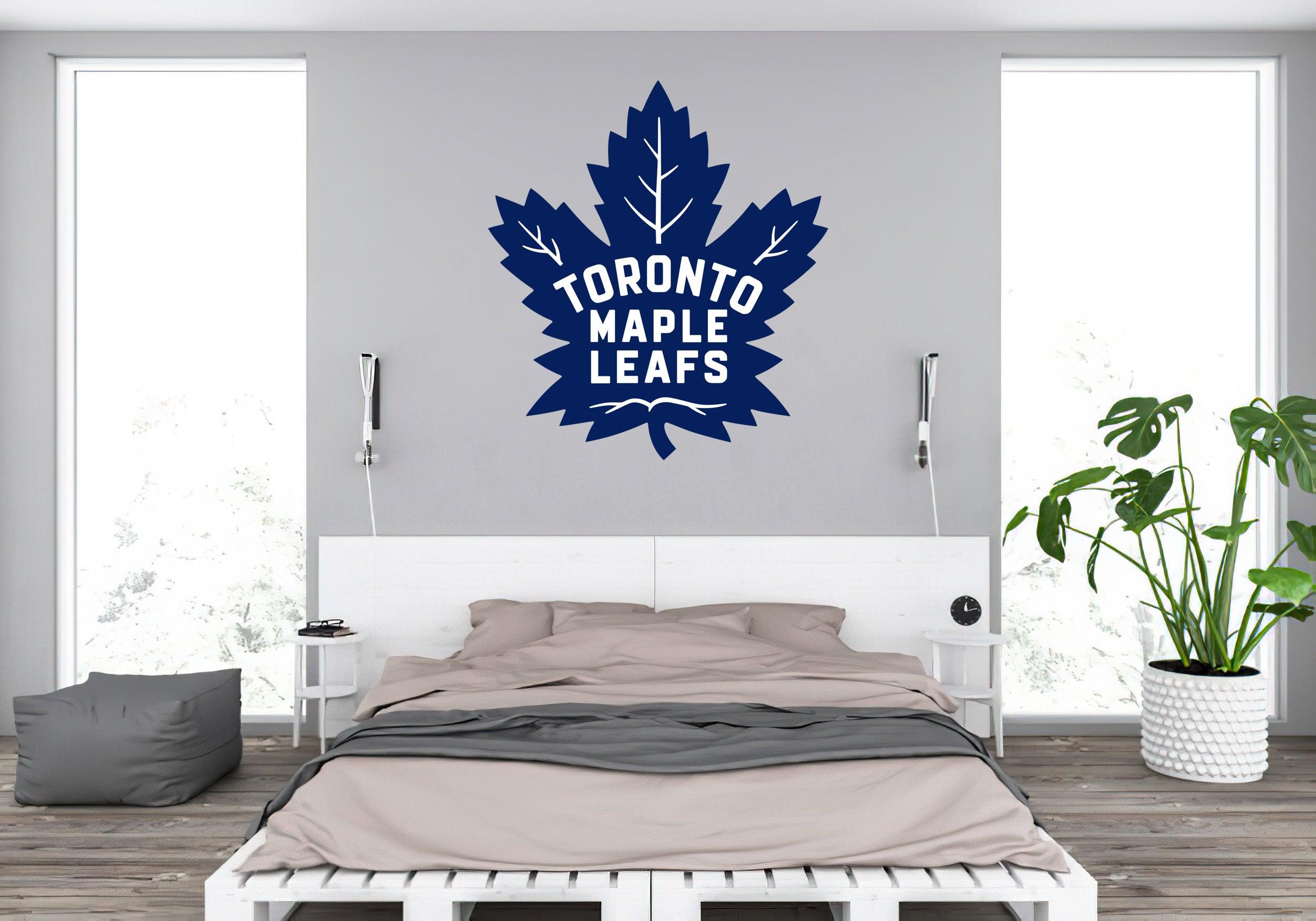 CoolWalls.ca Sports Copy of Maple Leafs Vintage Logo, Peel and Stick wall Decal. Peel-N-Stick, Removable
