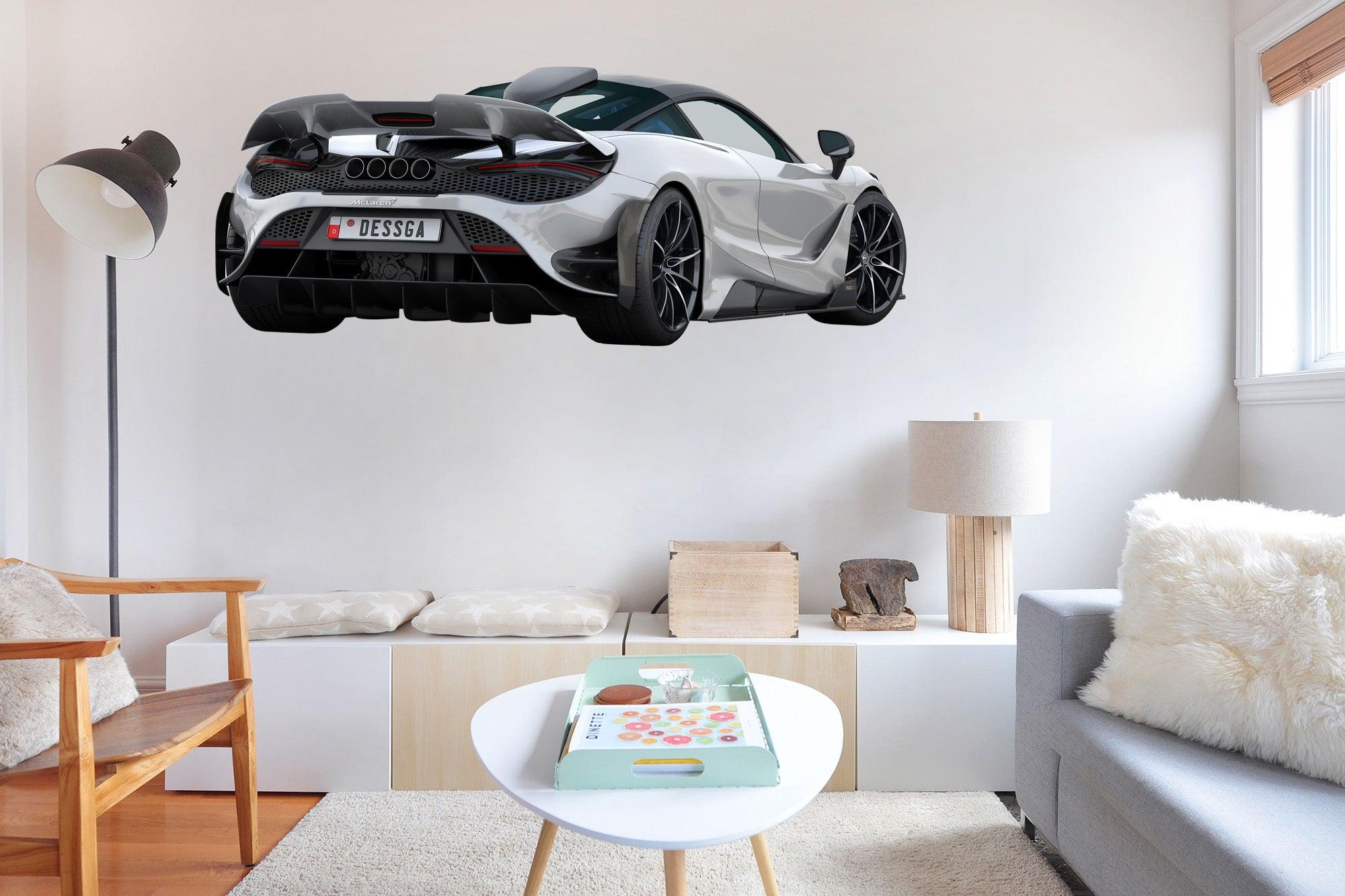 McLaren 675LT Rear, Wall Decal Sticker, Easy to Peel-N-Stick 039