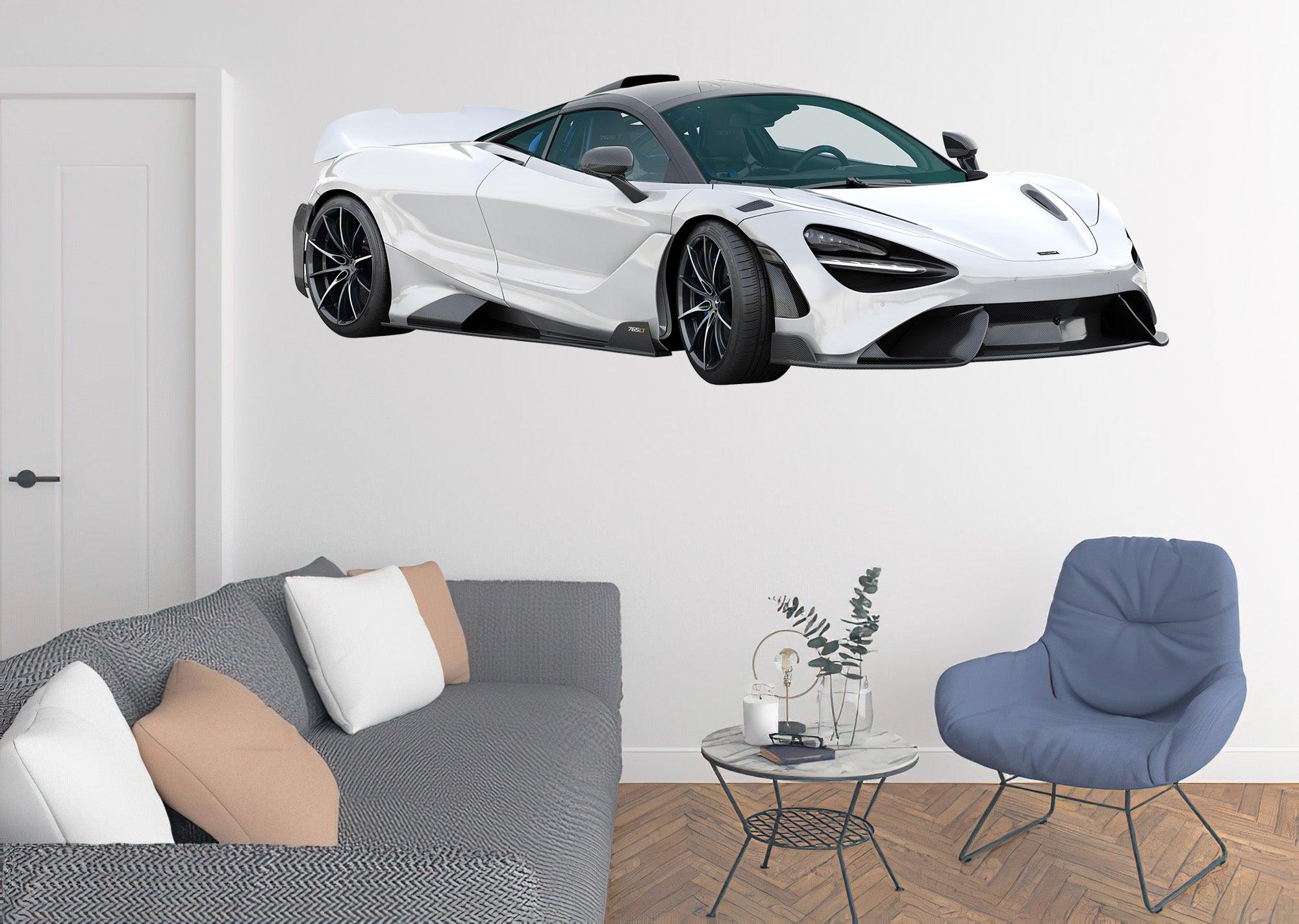 McLaren 675LT Side, Wall Decal Sticker, Easy to Peel-N-Stick 040