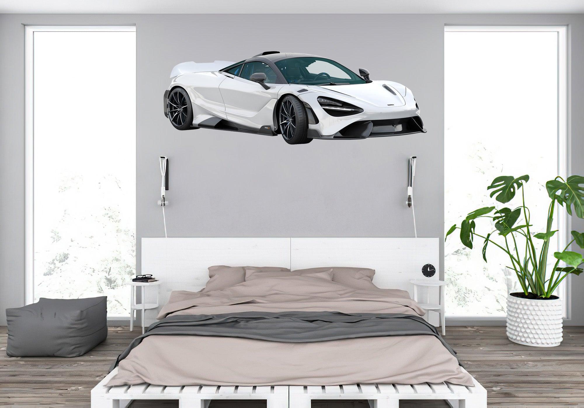 McLaren 675LT Side, Wall Decal Sticker, Easy to Peel-N-Stick 040