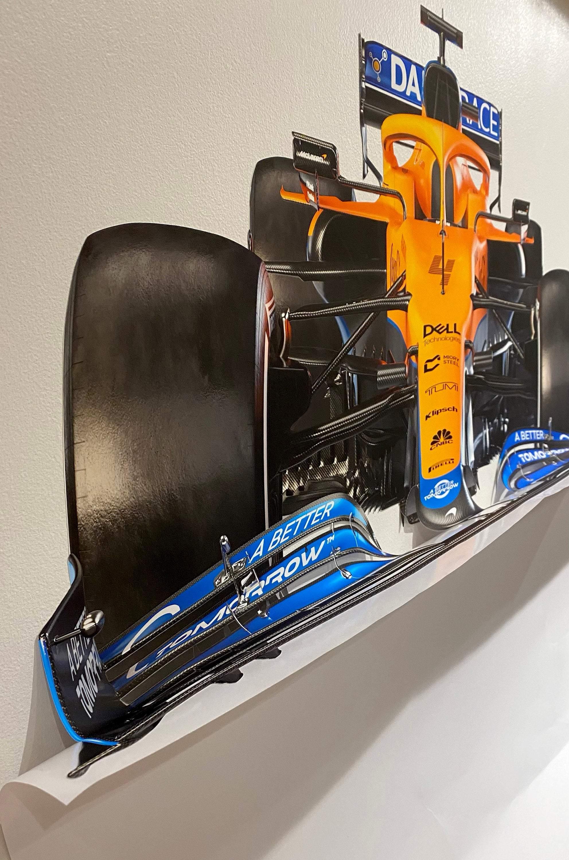 Mclaren Front wall Decal 2021 Car: MCL35M