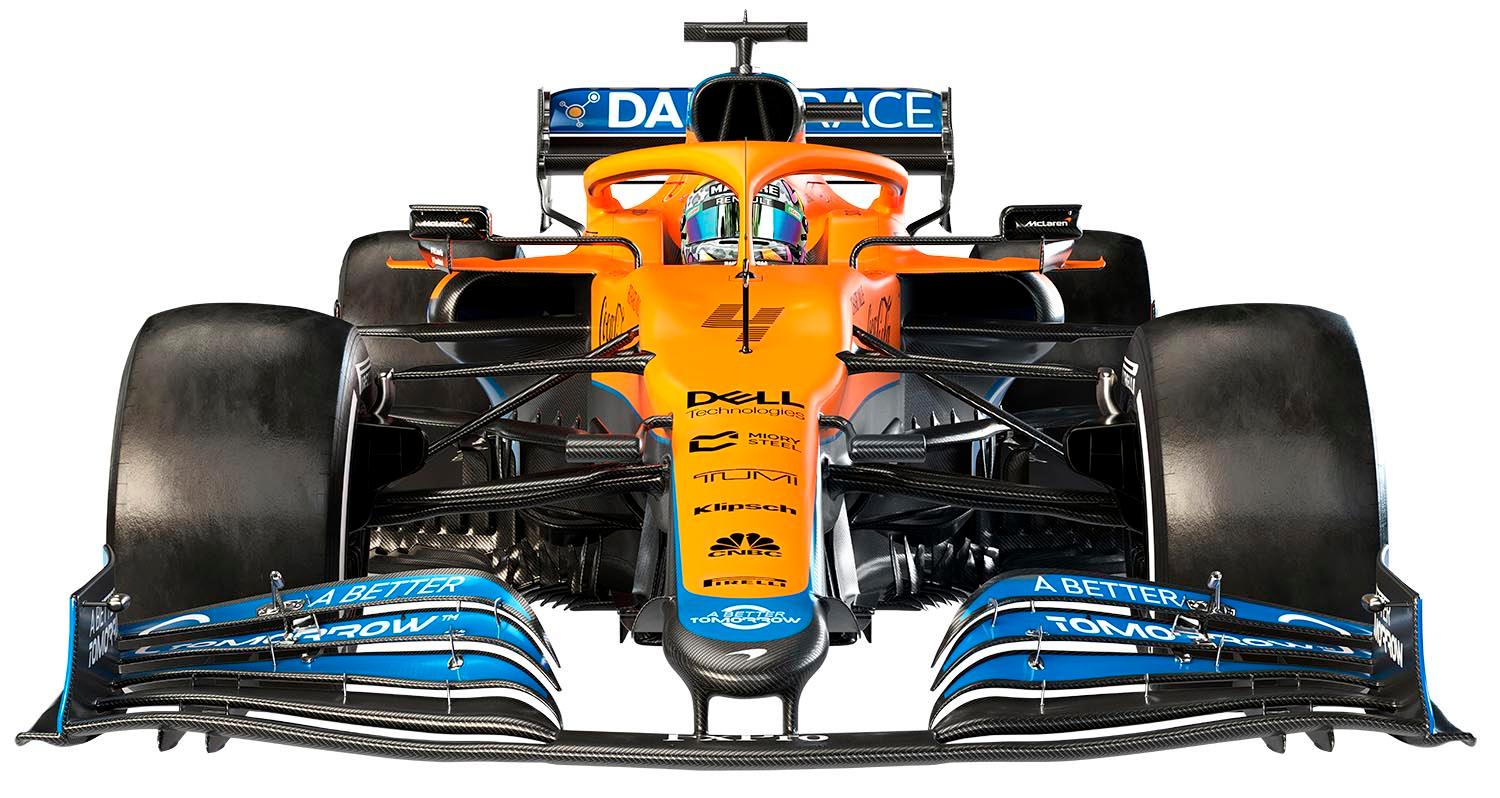 Mclaren Front wall Decal 2021 Car: MCL35M