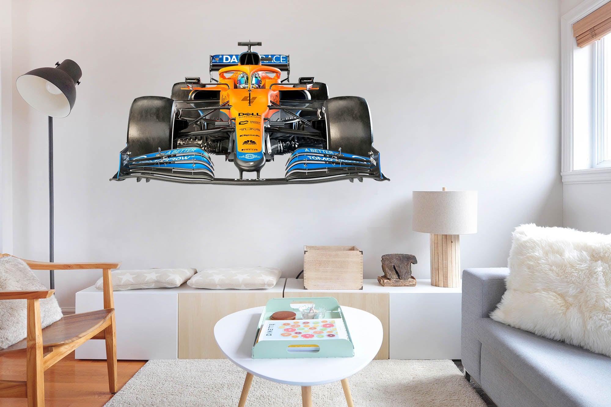 Mclaren Front wall Decal 2021 Car: MCL35M