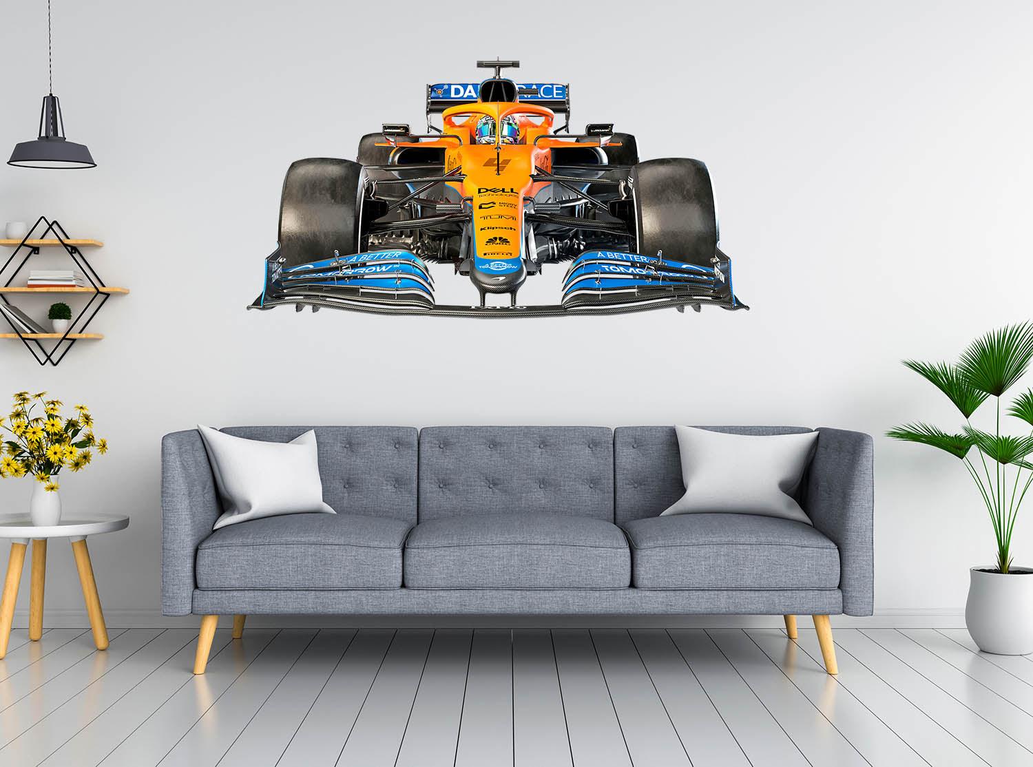 Mclaren Front wall Decal 2021 Car: MCL35M