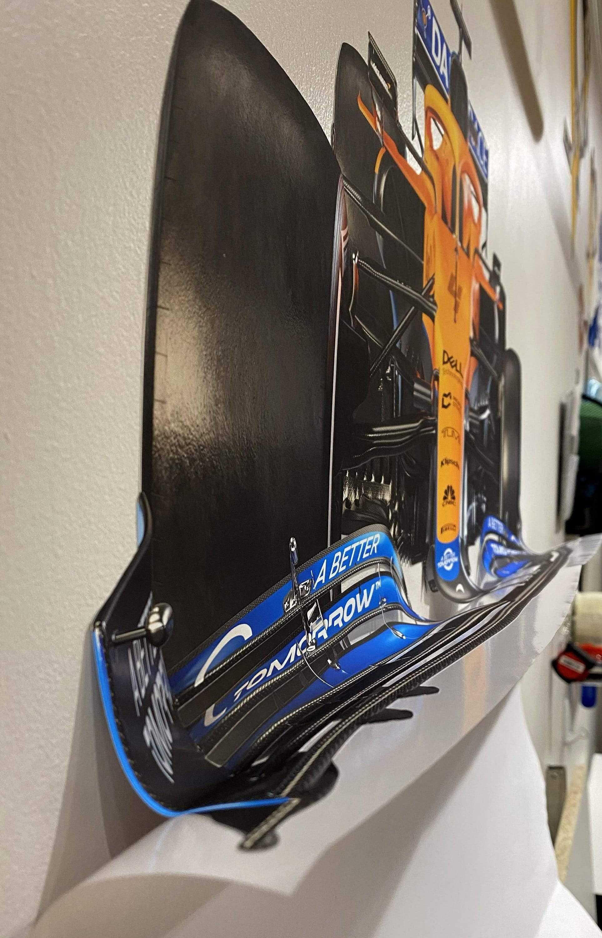 Mclaren Front wall Decal 2021 Car: MCL35M