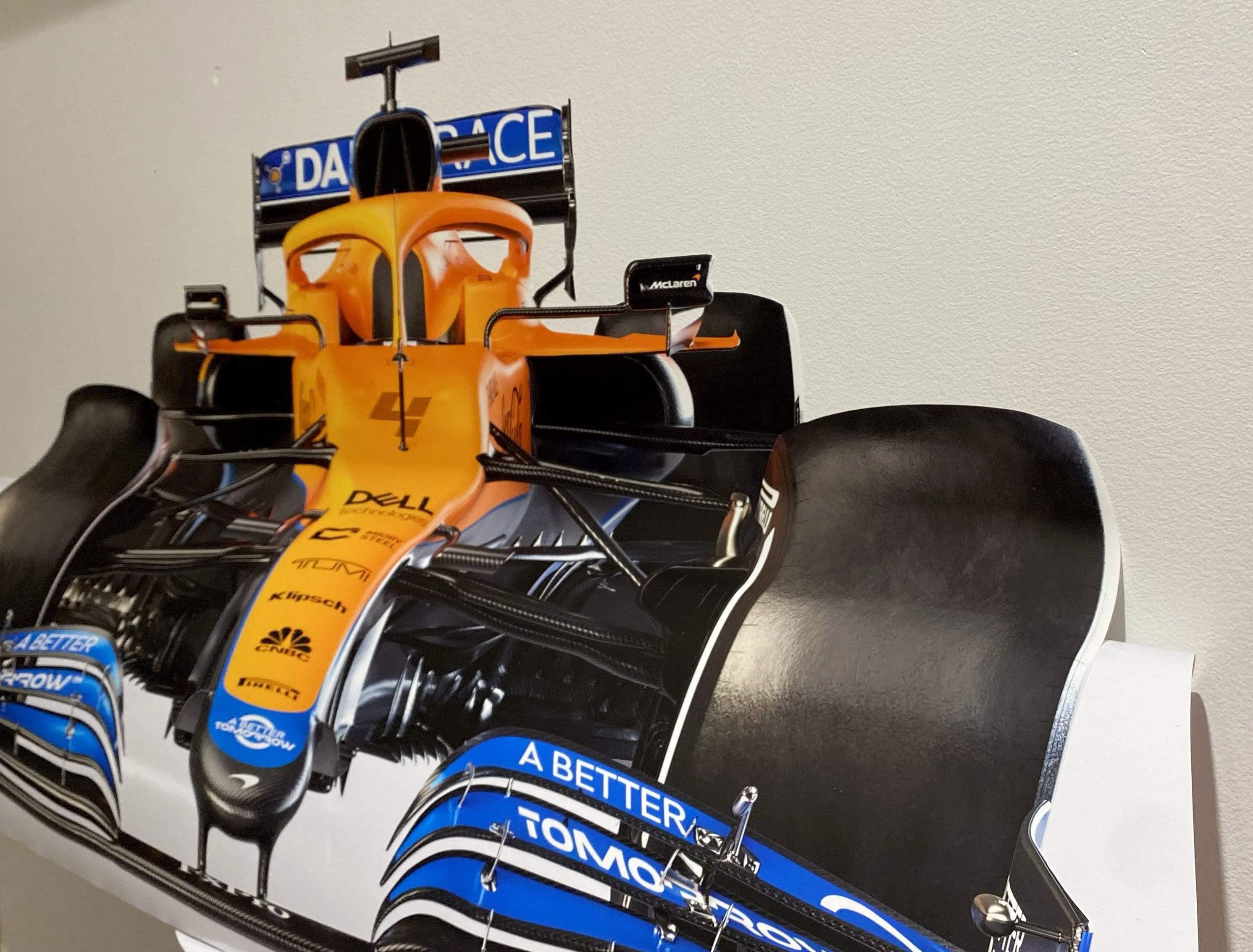 Mclaren Front wall Decal 2021 Car: MCL35M