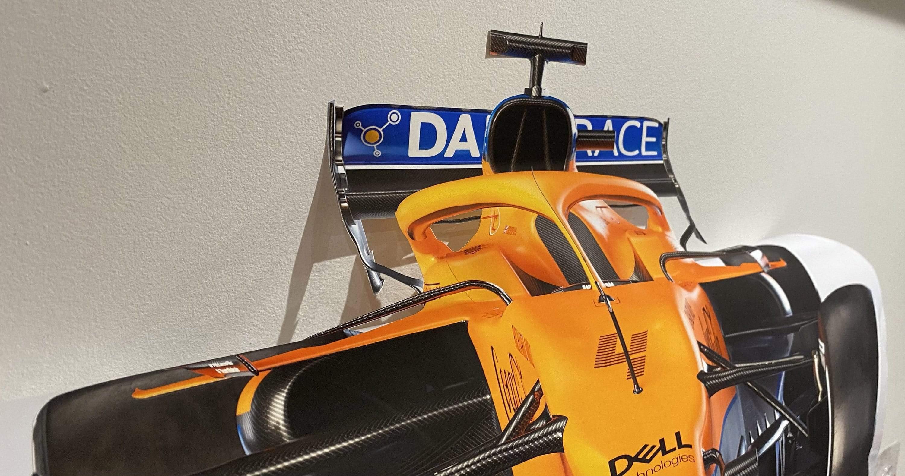 Mclaren Front wall Decal 2021 Car: MCL35M