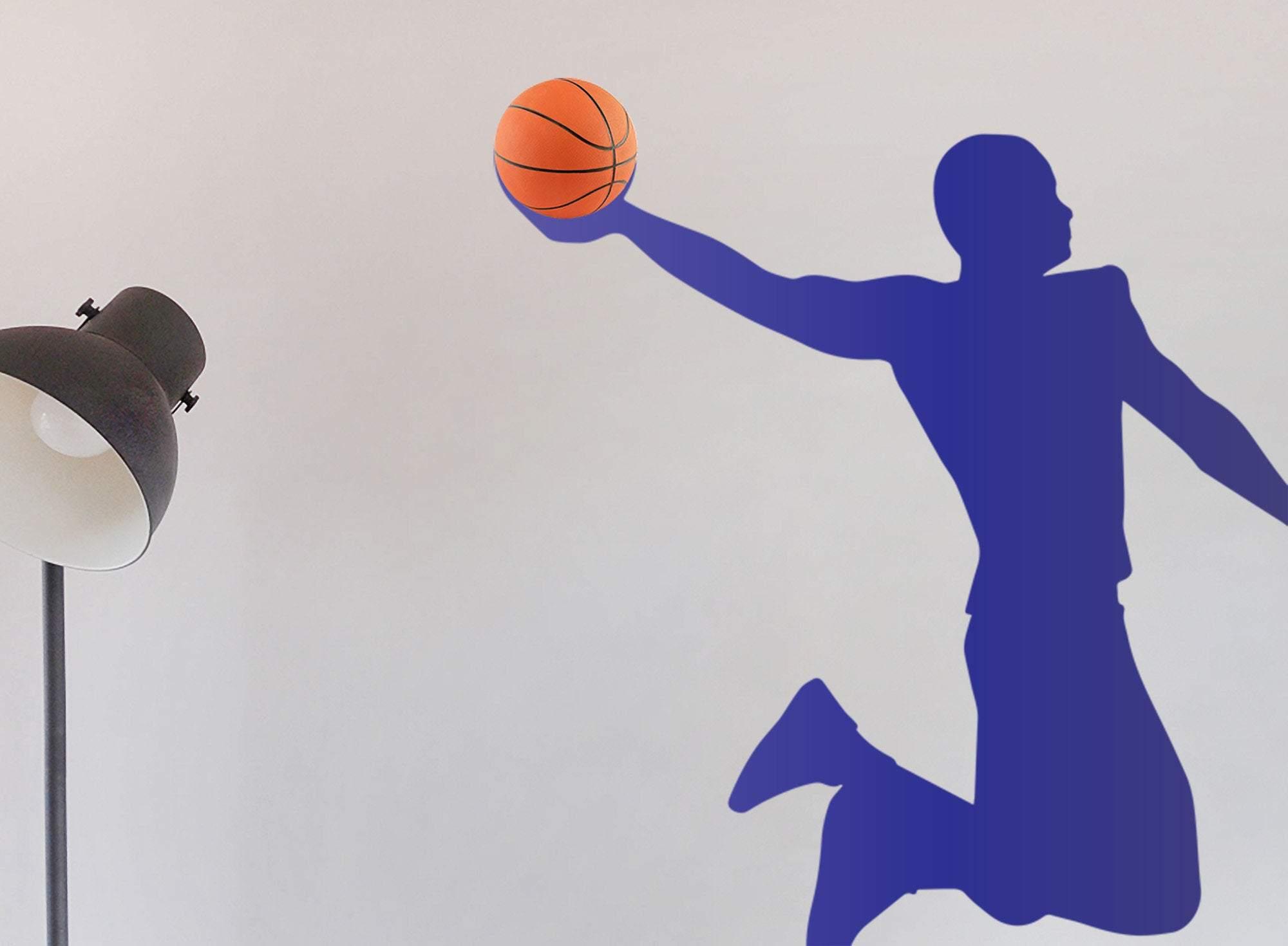 Michael Jordan Jump Shot with Ball Decal | Kids Gift | Kids Room | Basketball | No Wall Damage | Removable