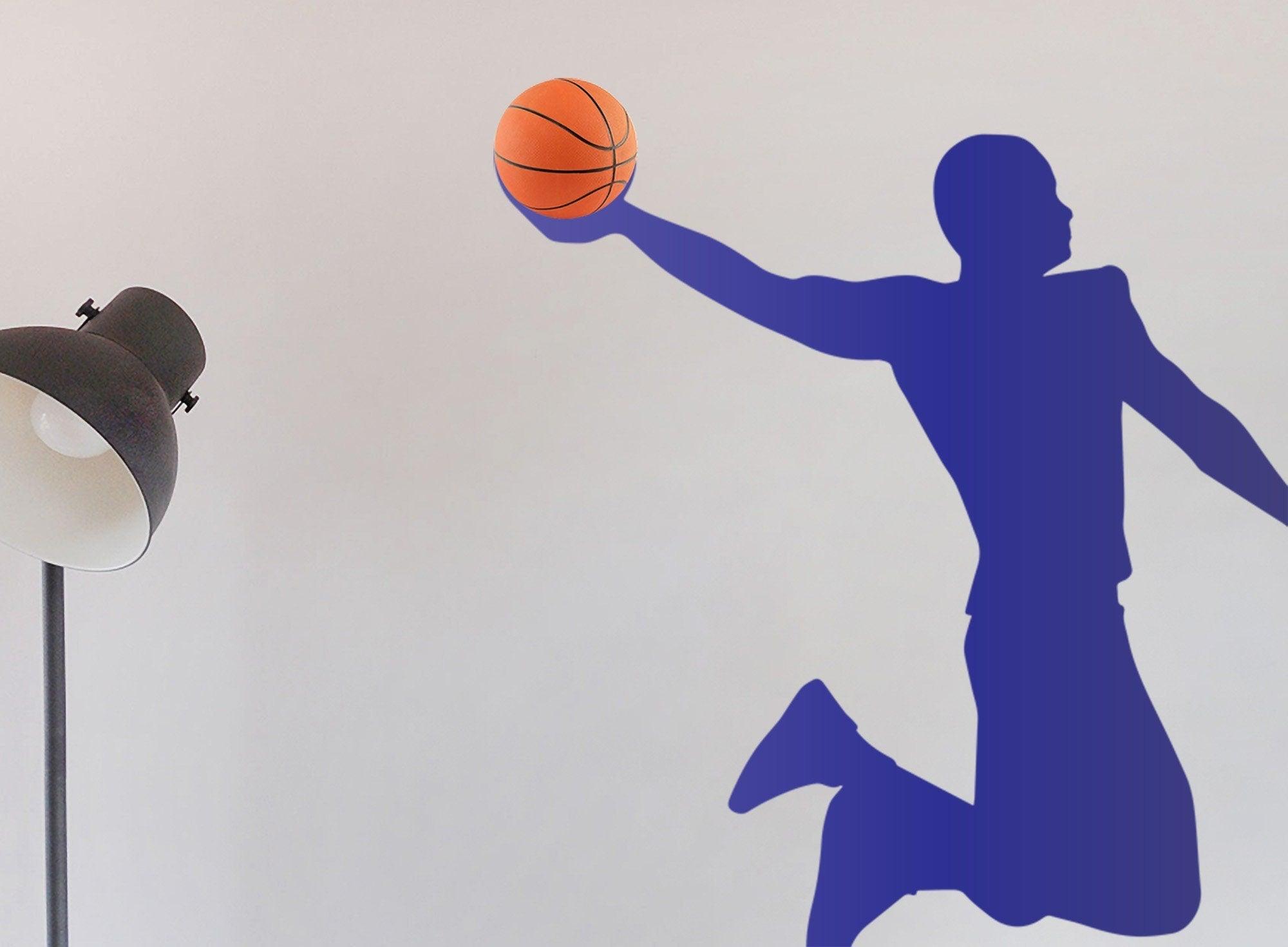 Michael Jordan Jump Shot with Ball Decal | Kids Gift | Kids Room | Basketball | No Wall Damage | Removable