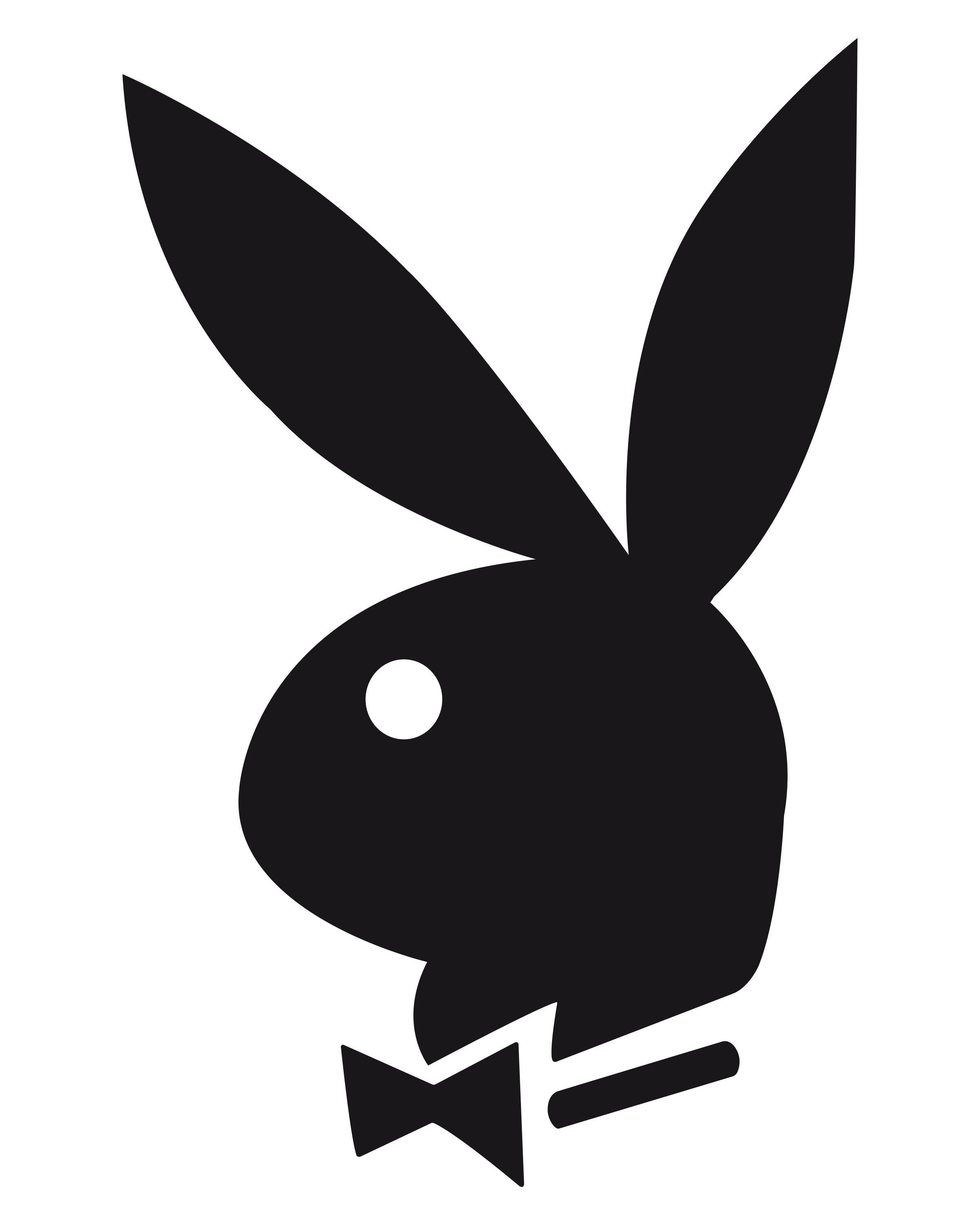 CoolWalls.ca sticker 14" x 14" Playboy Black Wall Sticker: Peel-N-Stick, Wall Decal, Zero Wall Damage removal