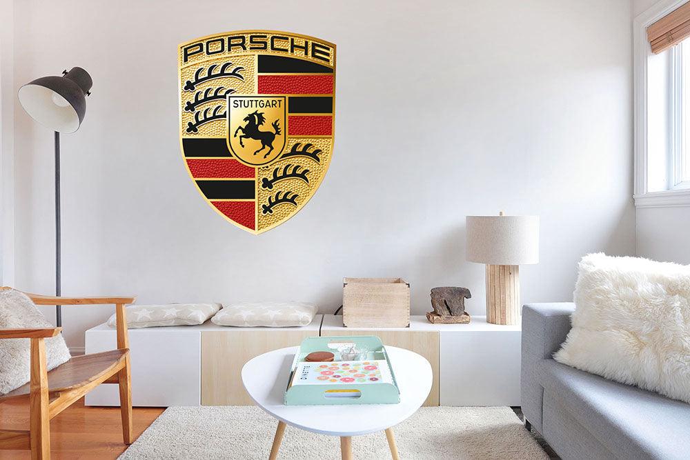 CoolWalls.ca sticker 15" x 19" Porsche Sticker, Peel-N-Stick, Wall Decal, Zero Wall Damage Removal