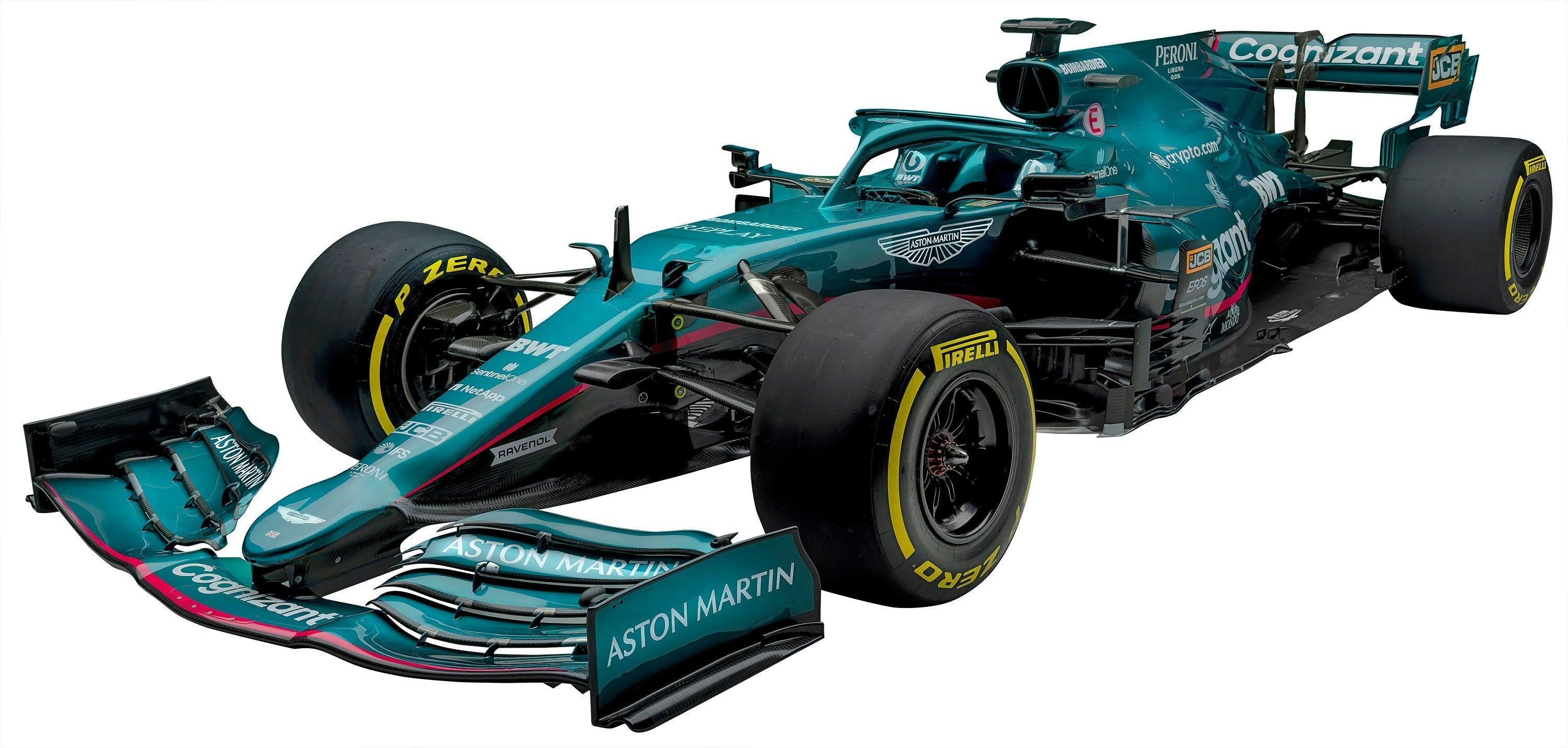 Formula 1 Race car, F1 2021 Aston Martin AMR21 Launch Wall Decal Sticker 002