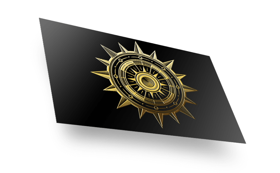Metallic Foil Postcards