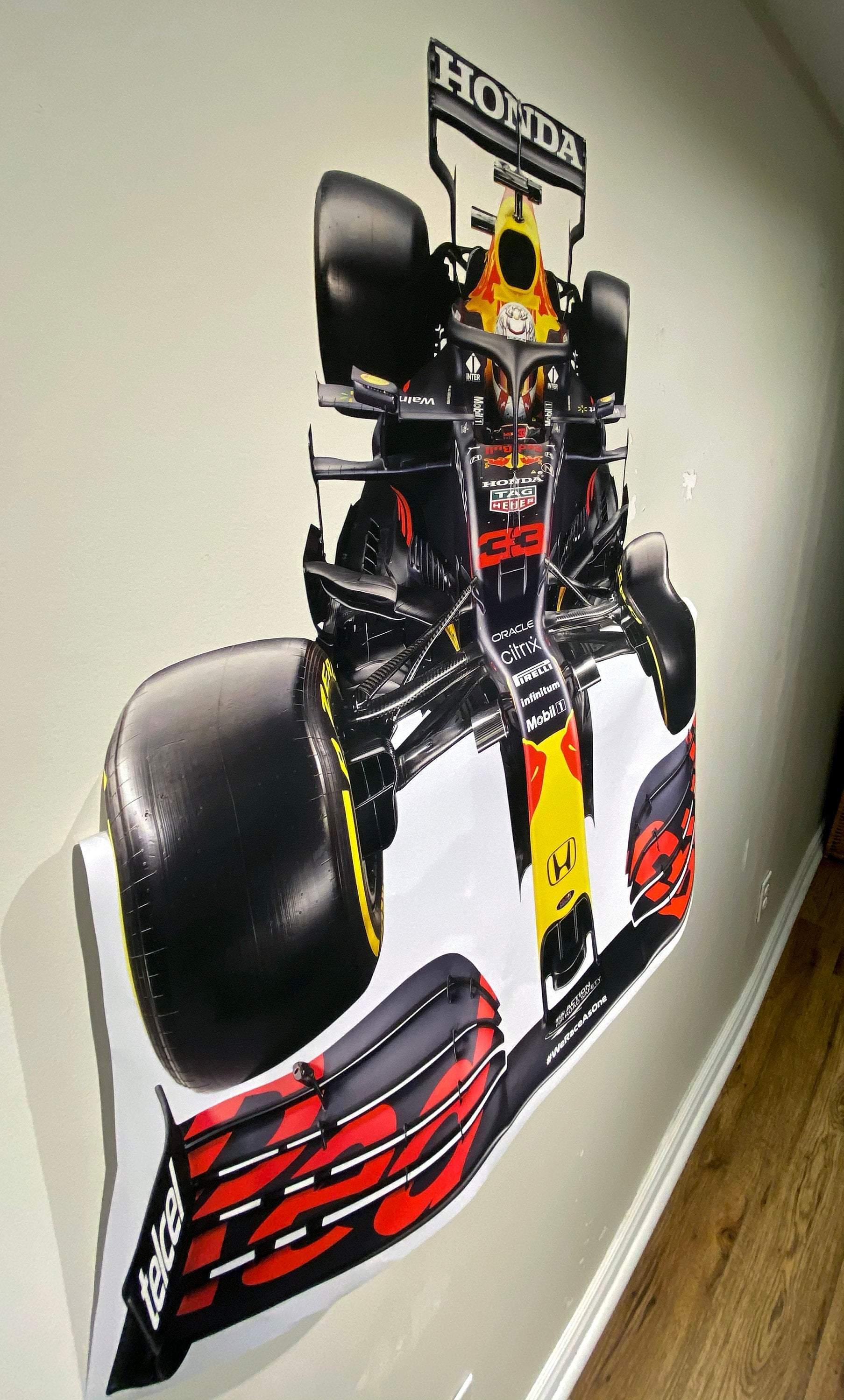Redbull F1 2021 front facing wall decal #33 Max Verstappen 006