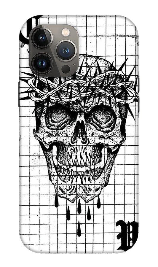 Pixels Phone Case iPhone 13 Pro Max Tough Case Richard Skull  - Phone Case