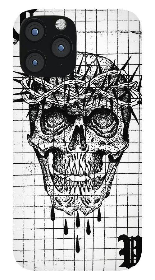 Pixels Phone Case iPhone 12 Pro Max Case Richard Skull  - Phone Case