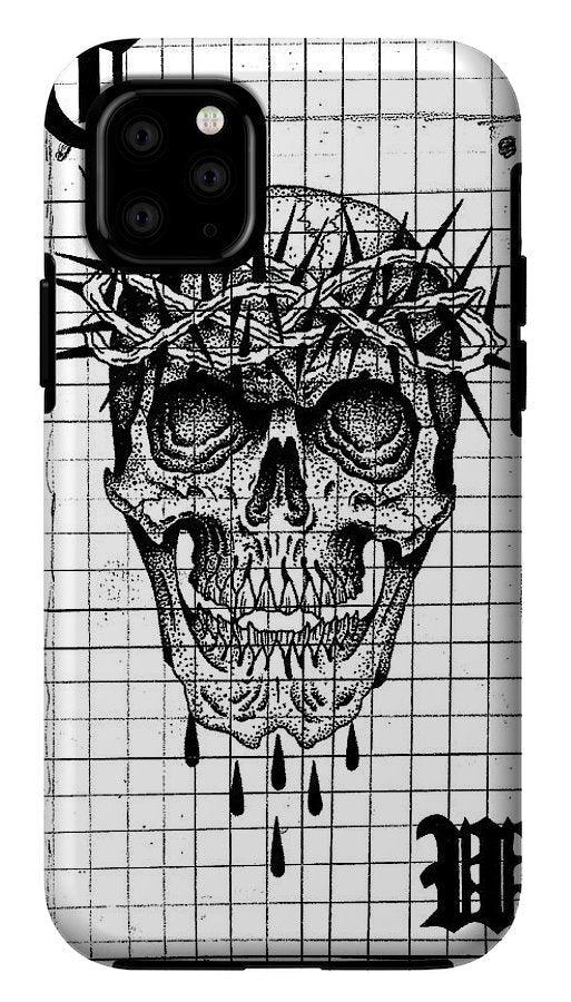 Pixels Phone Case iPhone 11 Pro Tough Case Richard Skull  - Phone Case