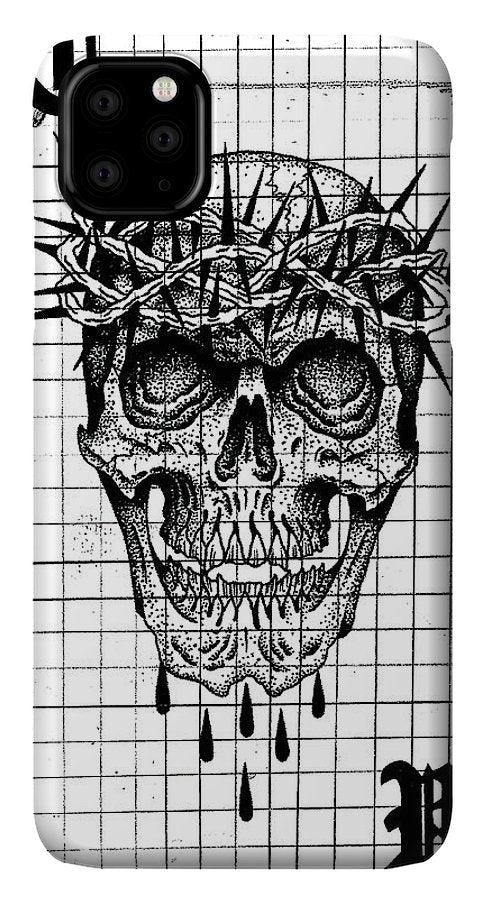 Pixels Phone Case iPhone 11 Pro Max Case Richard Skull  - Phone Case