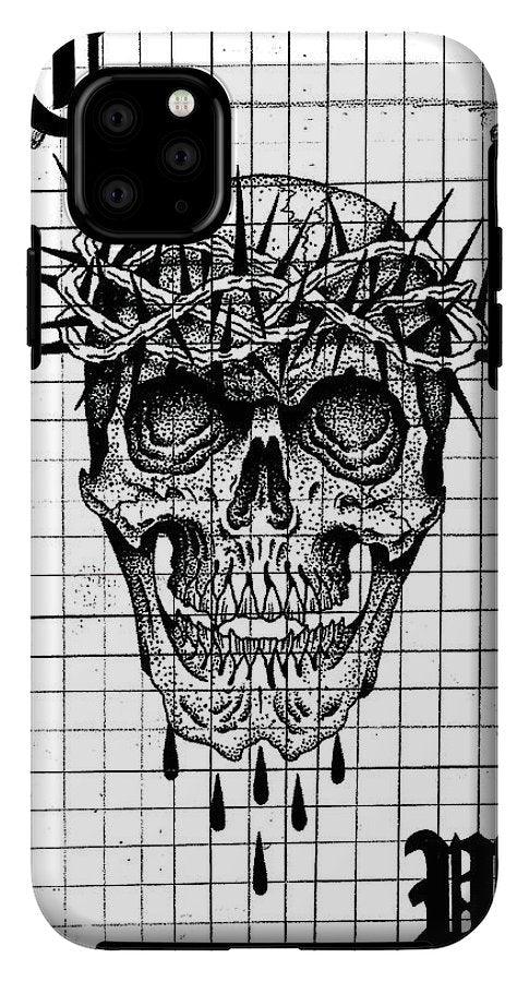 Pixels Phone Case iPhone 11 Pro Max Tough Case Richard Skull  - Phone Case