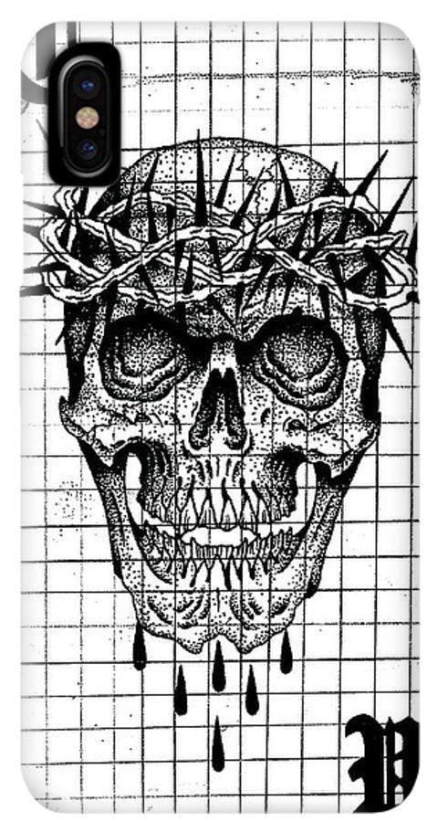 Pixels Phone Case iPhone XS Max Case Richard Skull  - Phone Case