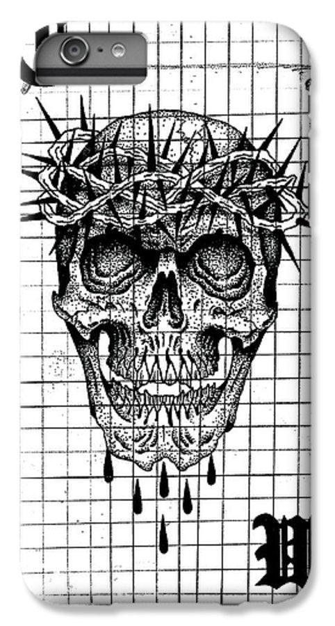 Pixels Phone Case iPhone 8 Plus Case Richard Skull  - Phone Case
