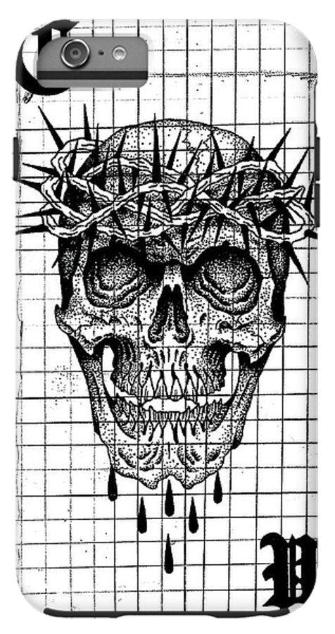 Pixels Phone Case iPhone 6 Plus Tough Case Richard Skull  - Phone Case