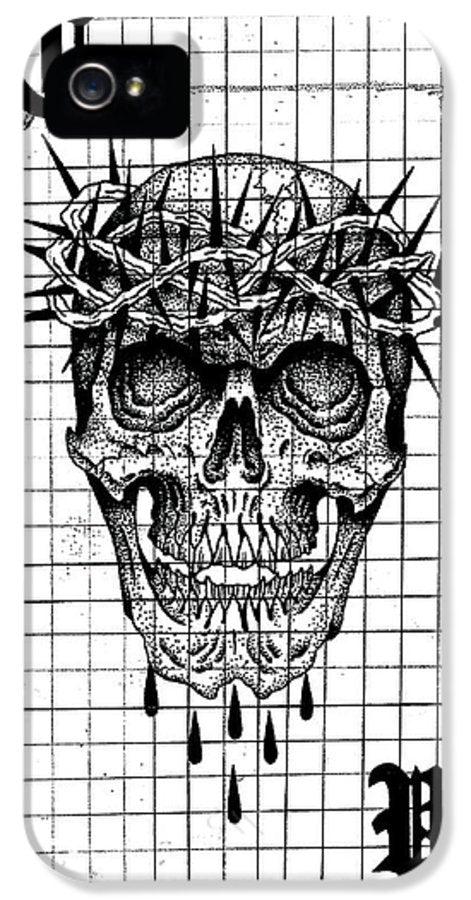 Pixels Phone Case iPhone 5s Case Richard Skull  - Phone Case