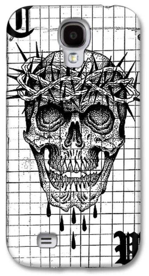 Pixels Phone Case Galaxy S4 Case Richard Skull  - Phone Case