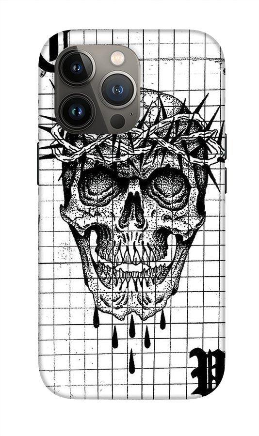 Pixels Phone Case iPhone 13 Pro Tough Case Richard Skull  - Phone Case