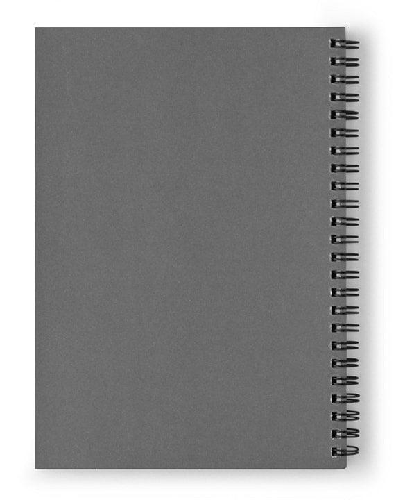 Pixels Spiral Notebook 6" x 8" Richard Skull  - Spiral Notebook