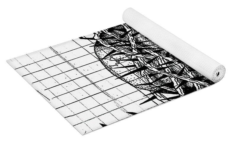 Pixels Yoga Mat 24" x 72" Richard Skull  - Yoga Mat