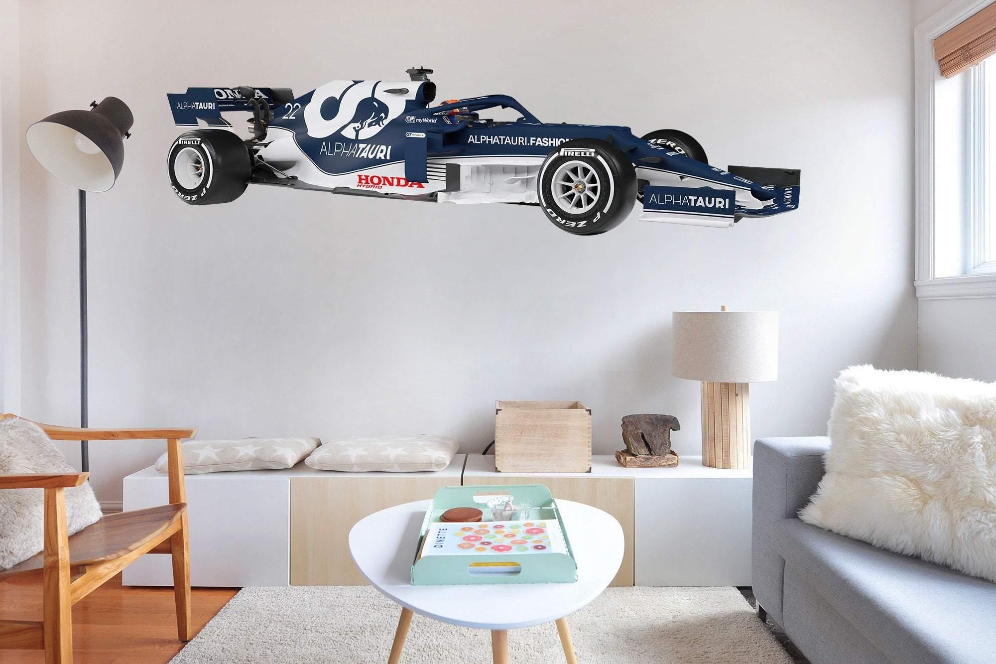 Scuderia Alpha Tauri, F1 Race car, Wall Decal Sticker