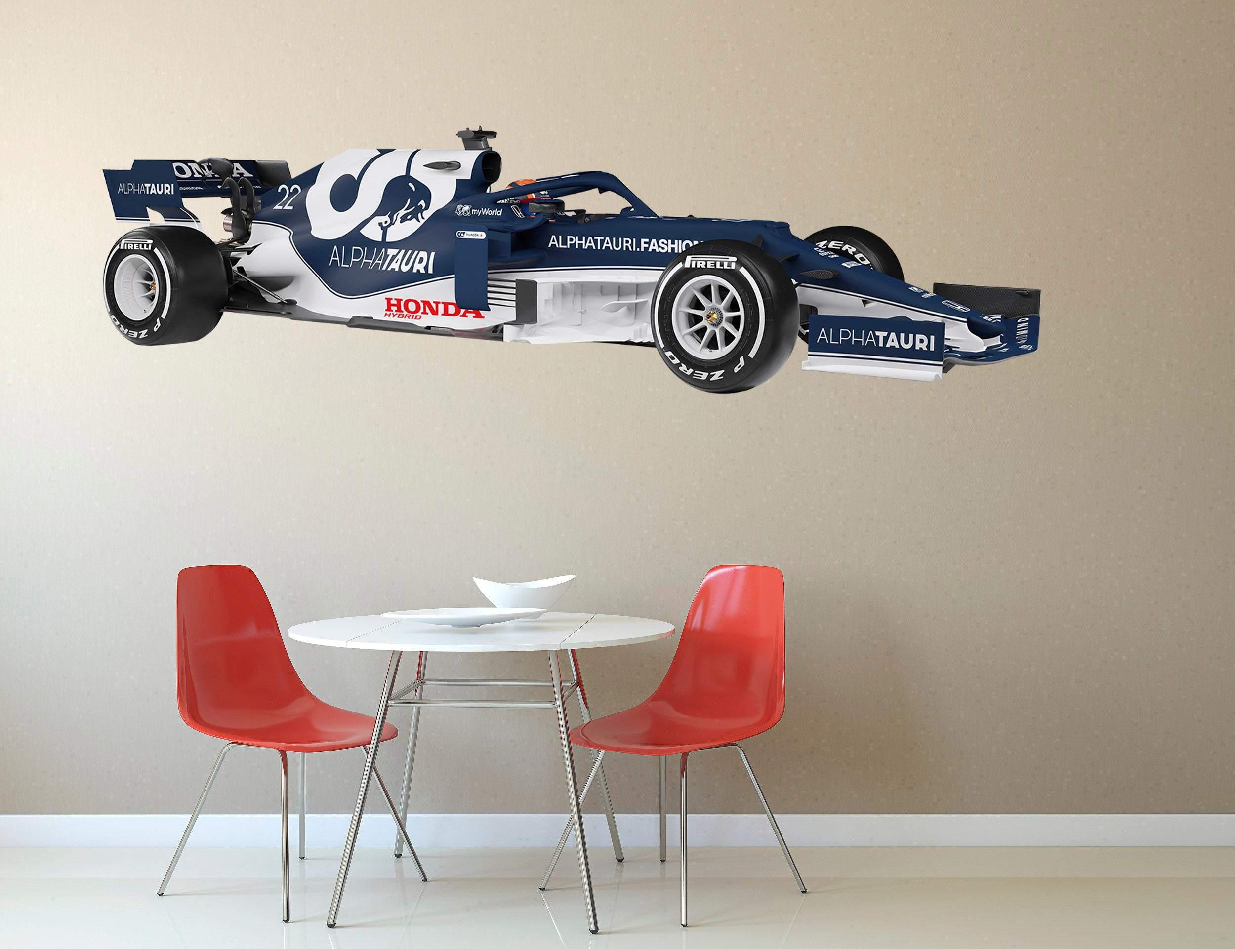 Scuderia Alpha Tauri, F1 Race car, Wall Decal Sticker
