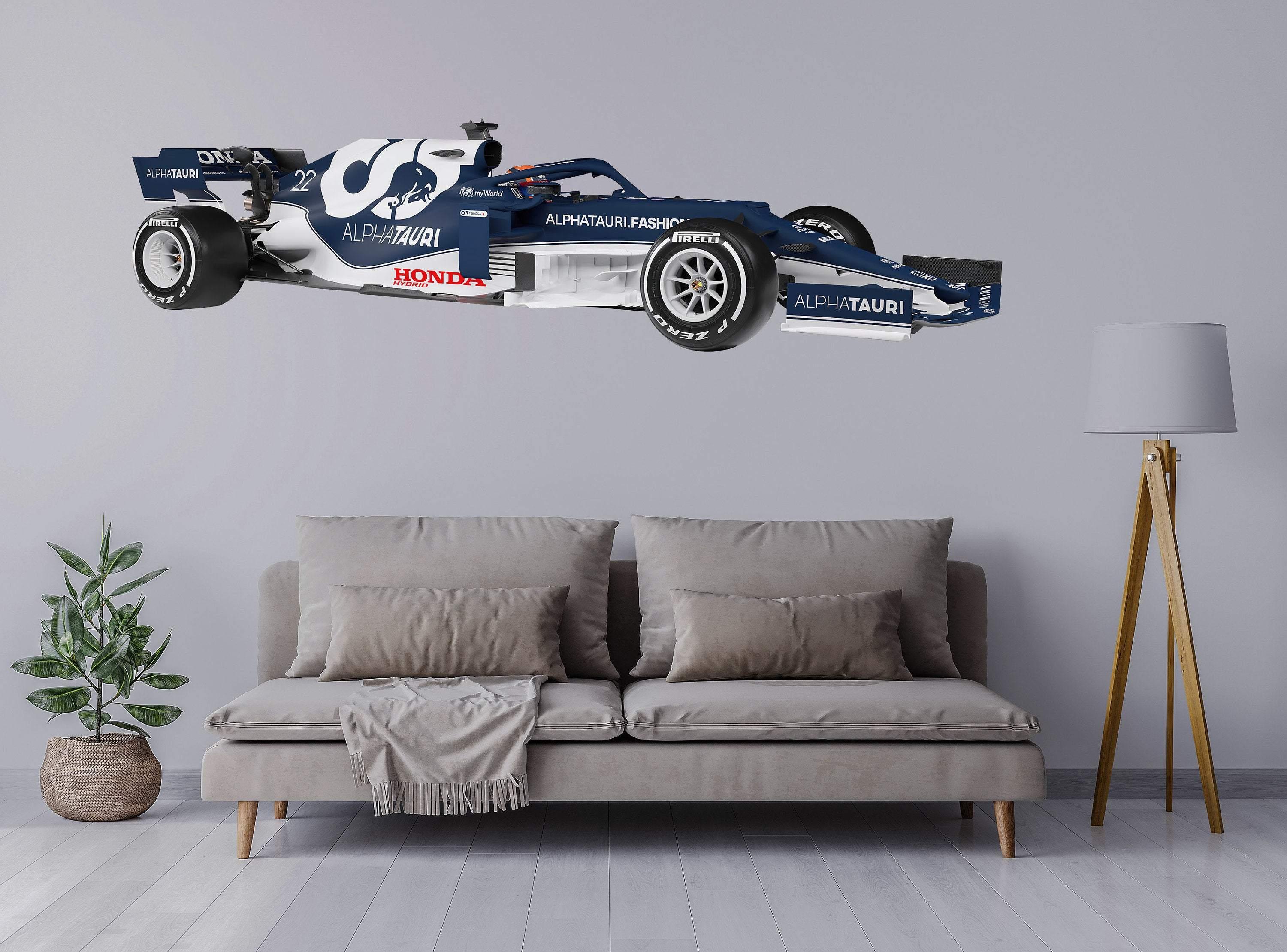 Scuderia Alpha Tauri, F1 Race car, Wall Decal Sticker