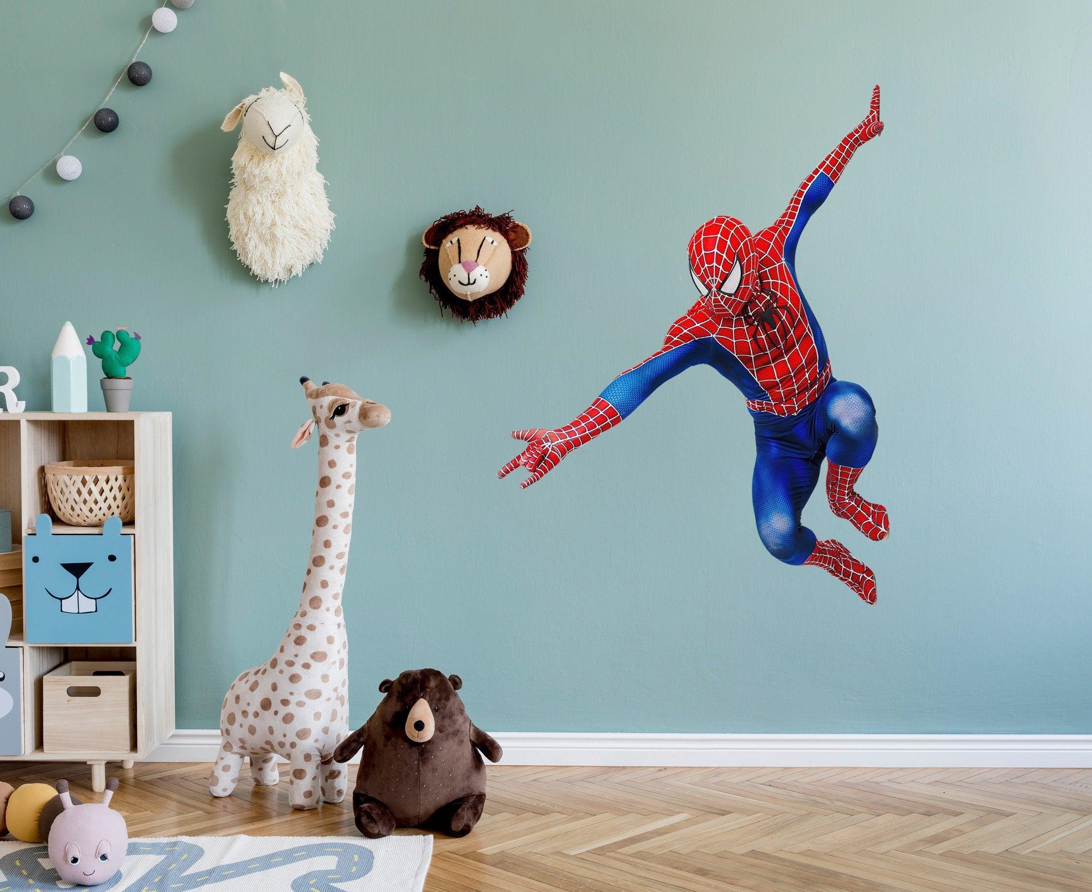 Spiderman Decal Arm Out is great for a kids room No Wall Damage and Removable Anytime