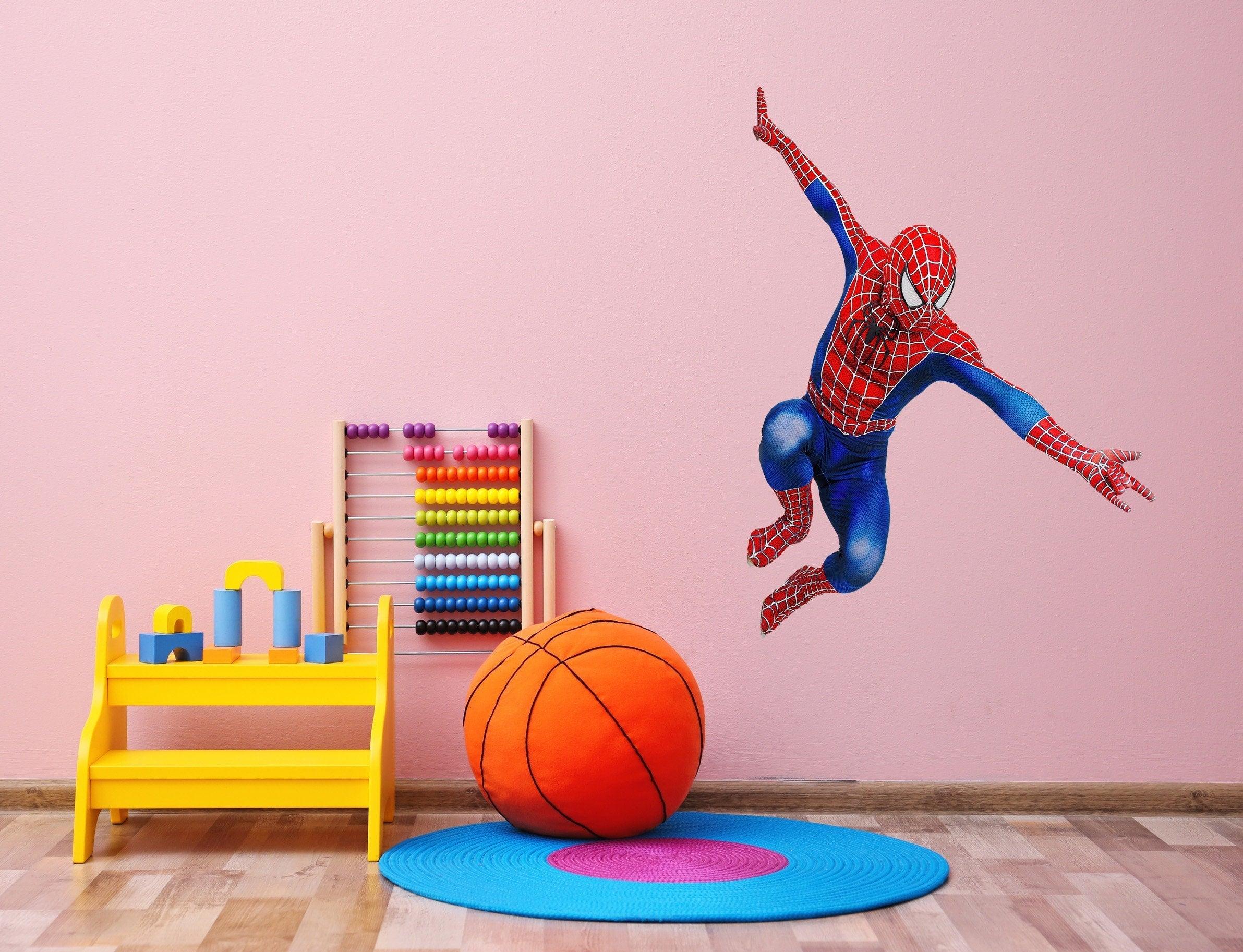 Spiderman Decal Arm Out is great for a kids room No Wall Damage and Removable Anytime