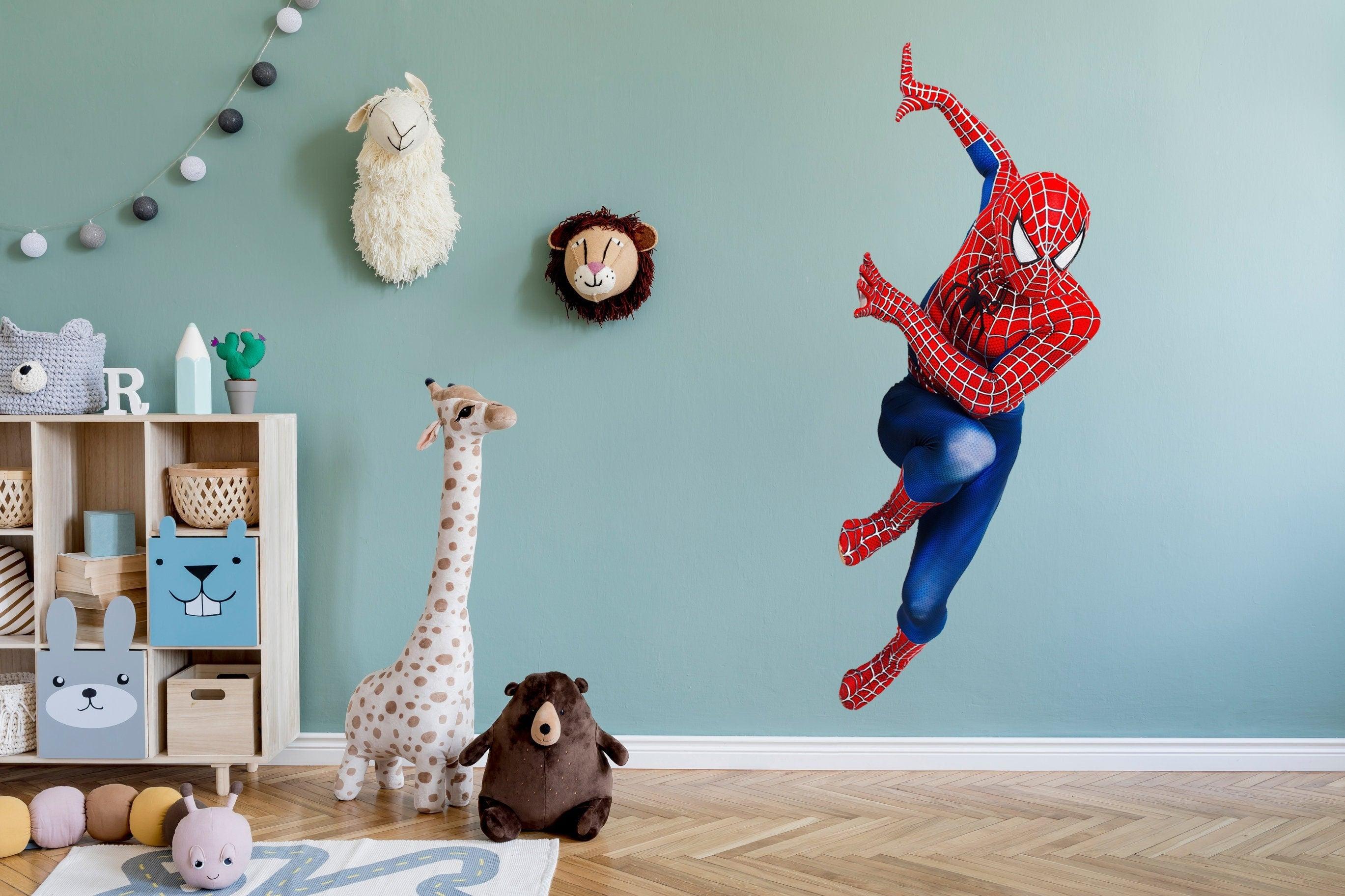 Spiderman Decal is a great addition to any Kids Room and 100% No Wall Damage