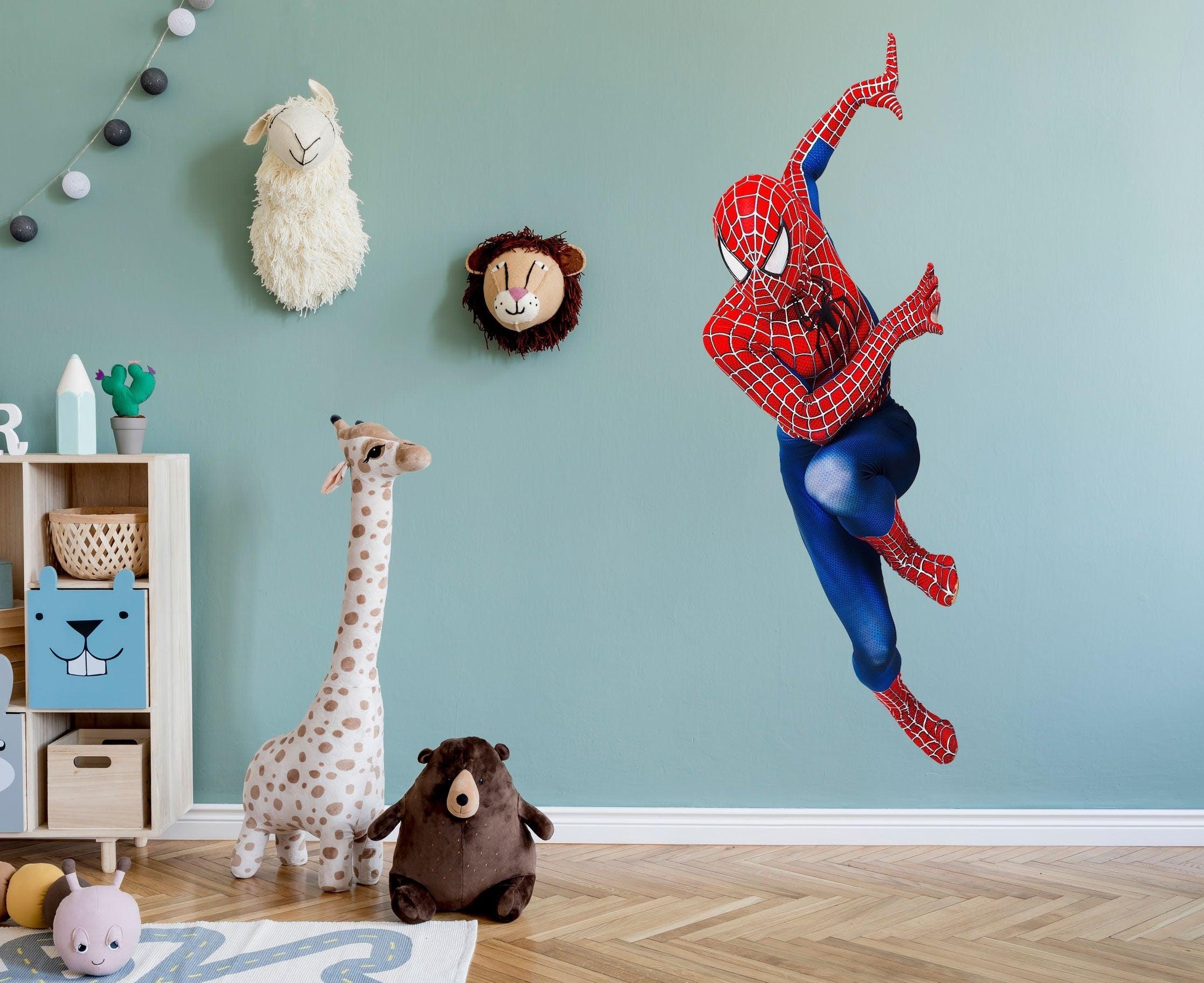 Spiderman Decal is a great addition to any Kids Room and 100% No Wall Damage