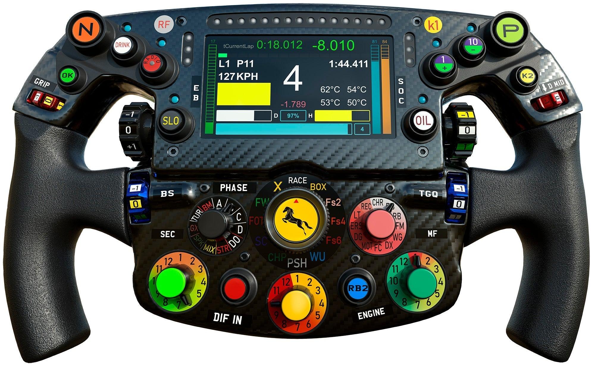 F1 Steering Wheel wall decal sticker, removable Peel-N-Stick 025