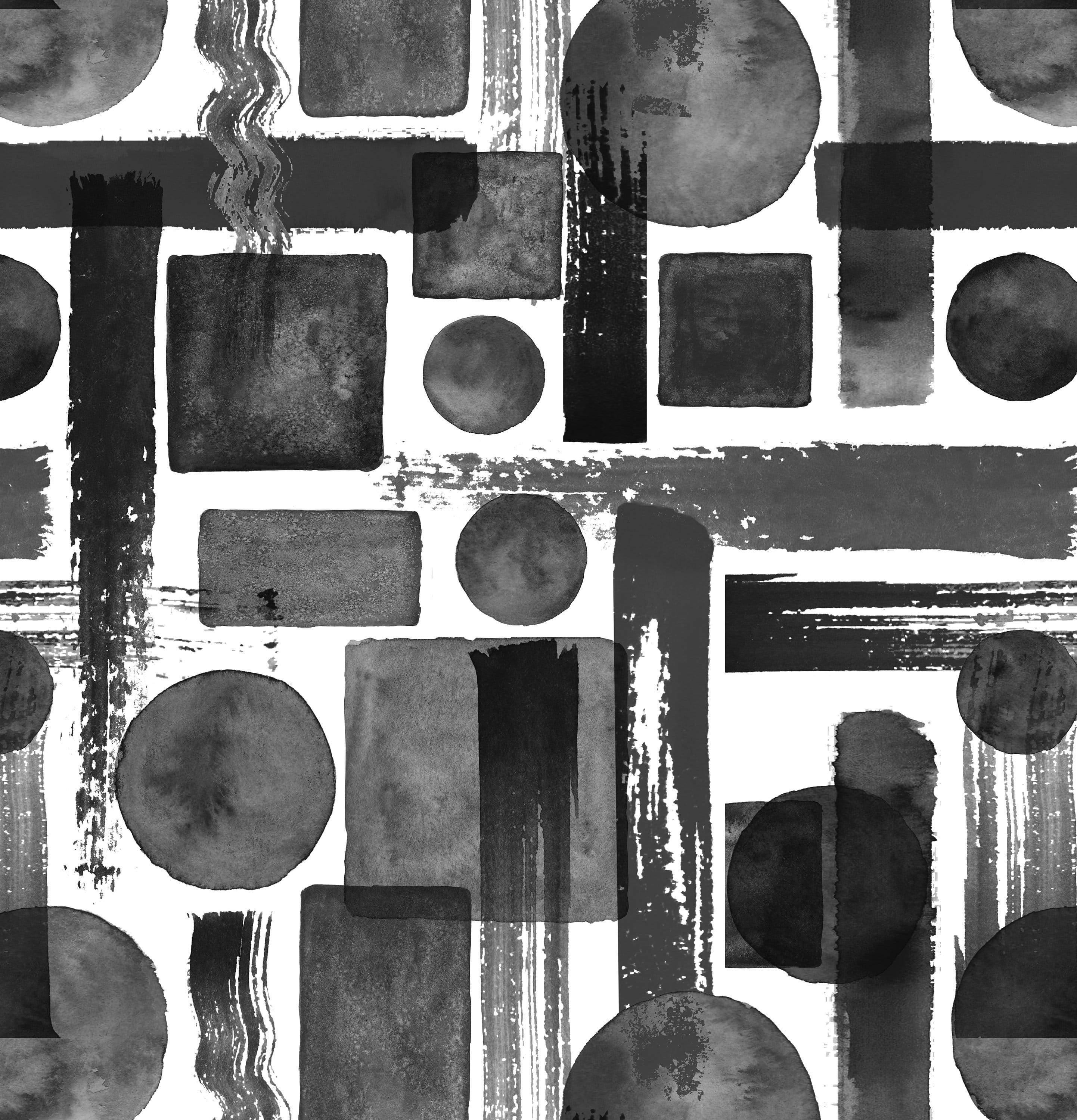 Wallpaper Pattern of a geometric gray patterns | Removable Wallpaper | Peel-N-Stick | Seamless Pattern | Removable Fabric | DIY