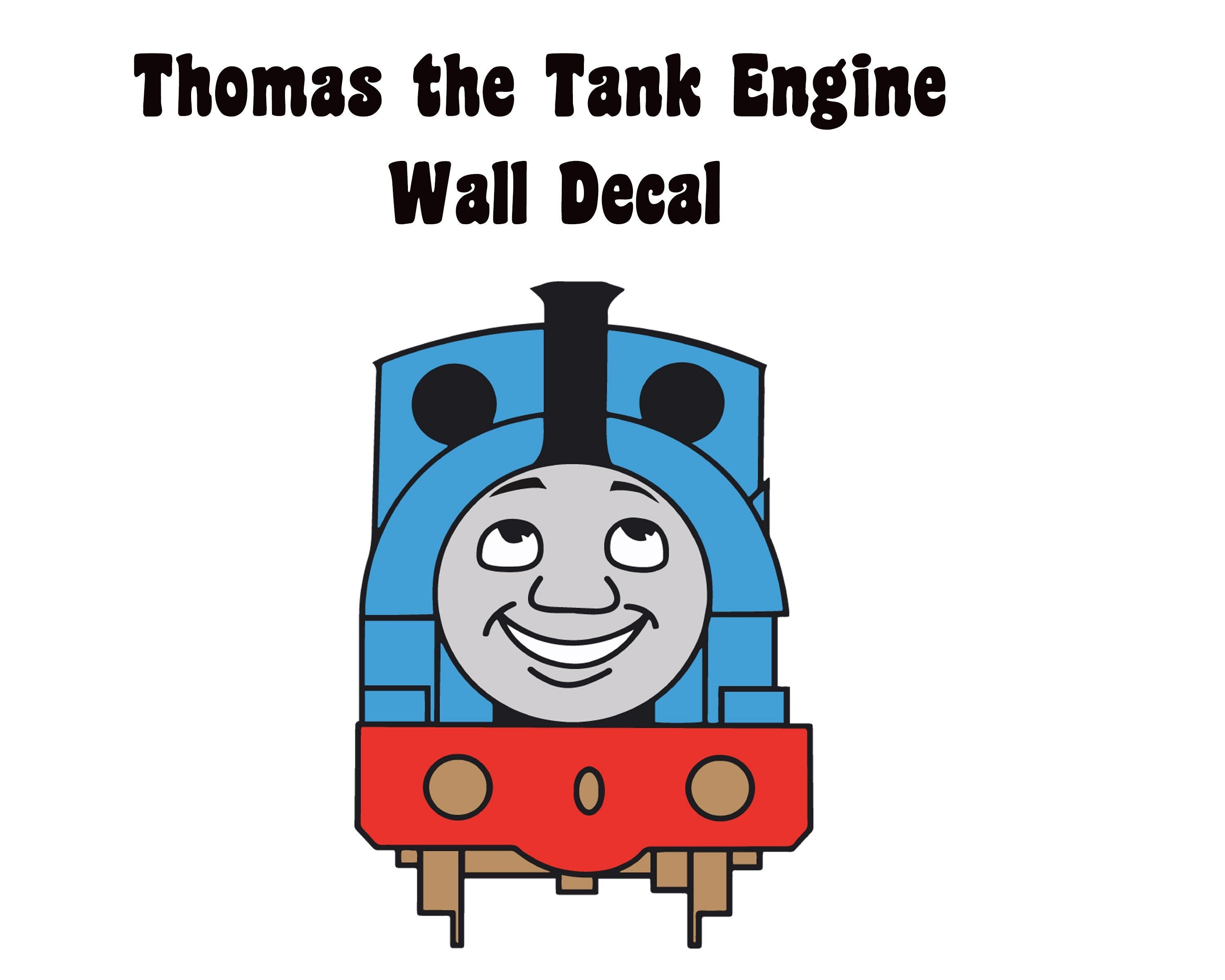 Thomas the Tank Engine Decal for Kids Room, Soft Fabric Decal, Peel-N-Stick Decal, Removable Anytime